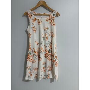 Women's Large Beach Flower Spring Cover-Up Boho Dainty Dress